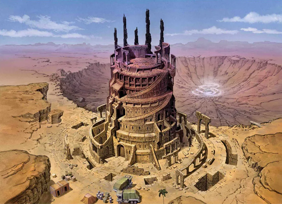 Ancient Tower — color rendering