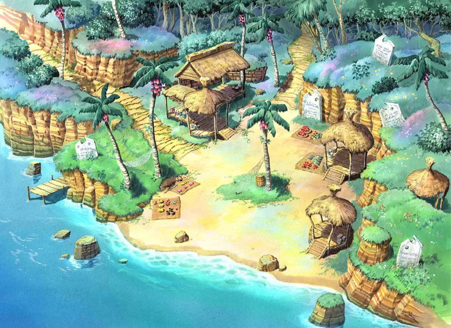 Secret Beach — color rendering